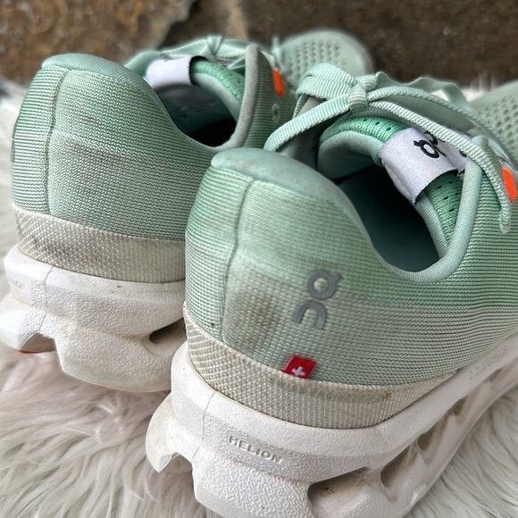 On Running Mint and Coral Sneakers - Picture 7 of 9